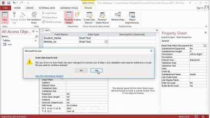 Tutorial no.9 - MS Access 2013