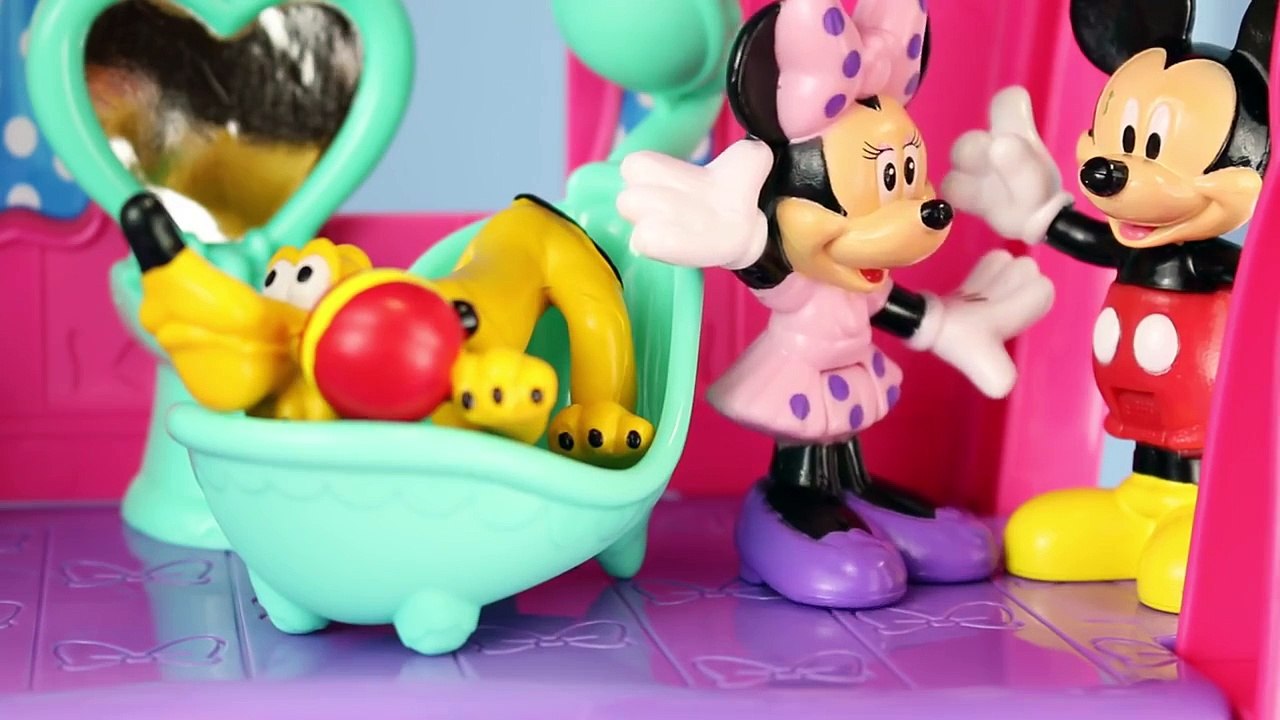 Magic Clip Mickey Mouse visits Minnie Mouse Magical Bow Sweet Home with Disney Frozen Elsa