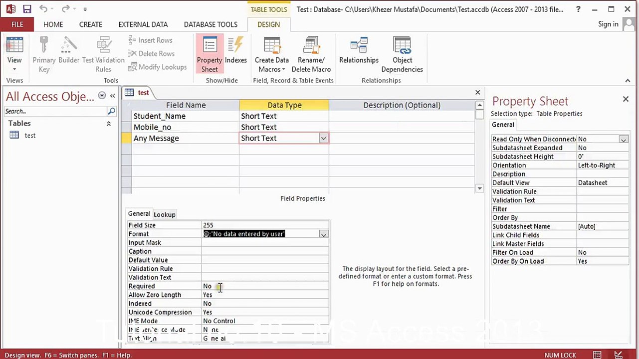 Tutorial no.10 - MS Access 2013