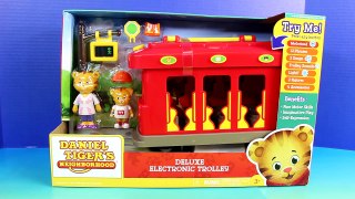 Daniel Tiger s Neighborhood Deluxe Eloctronic Trolley With Elmo Cookie Monster Barney & Caillou