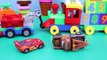 Lego Truck Peppa Pig with Toy Duplo Lego Cars and Batman with Spiderman and Disney Cars Lightning