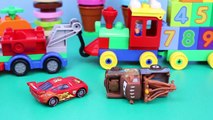 Lego Truck Peppa Pig with Toy Duplo Lego Cars and Batman with Spiderman and Disney Cars Lightning