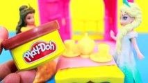 Belle Flip N Switch Castle with Disney Frozen ELSA Play-Doh Tea Party Beauty and the Beast