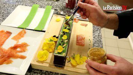 Dans les cuisines de Fauchon: la bûche au saumon