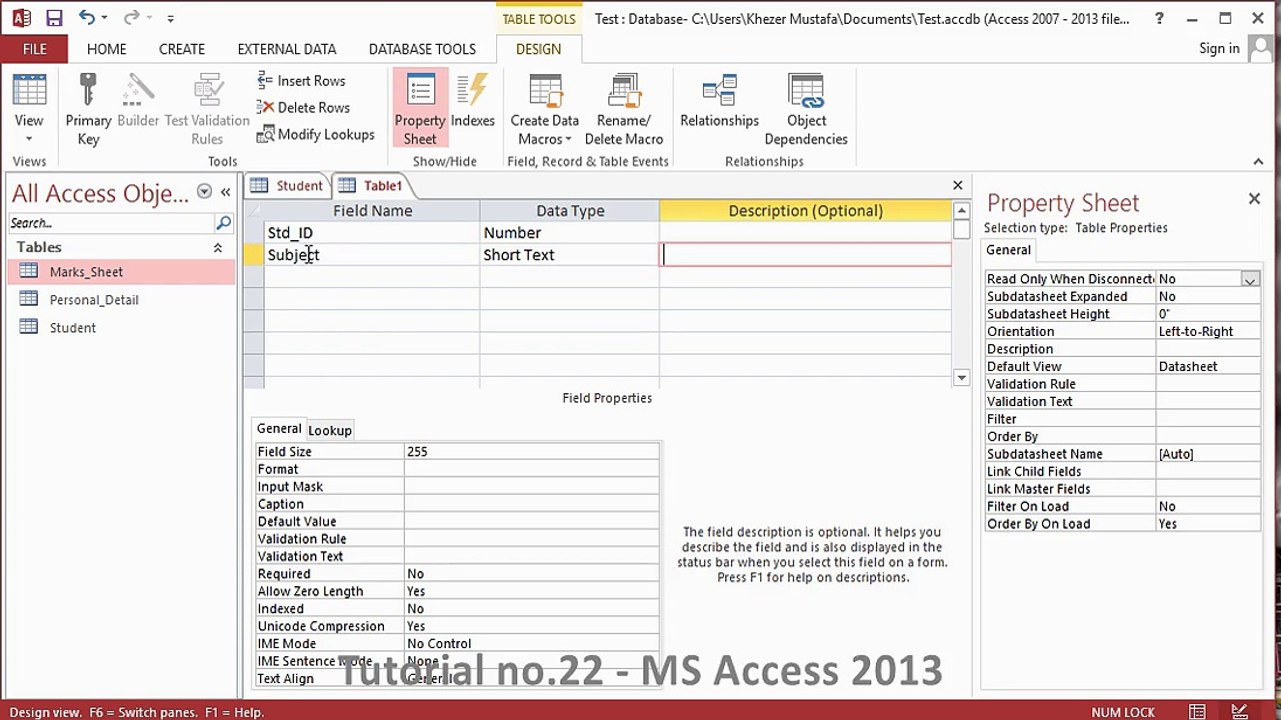 Tutorial no.22 - MS Access 2013 - video Dailymotion