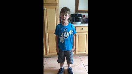 Boy Gets Hit With Slingshot While Singing To Mom