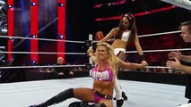 Becky Lynch & Charlotte vs. Brie Bella & Alicia Fox_ WWE Raw, December 14, 2015