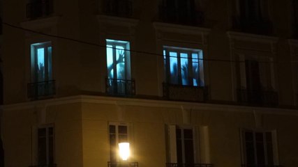 Mapping sur des fenêtres pour Halloween