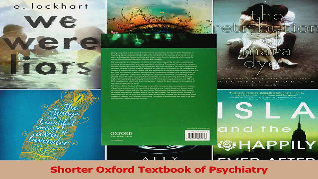 PDF Download  Shorter Oxford Textbook of Psychiatry Read Full Ebook