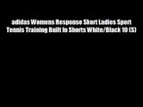 adidas Womens Response Skort Ladies Sport Tennis Training Built In Shorts White/Black 10 (S)