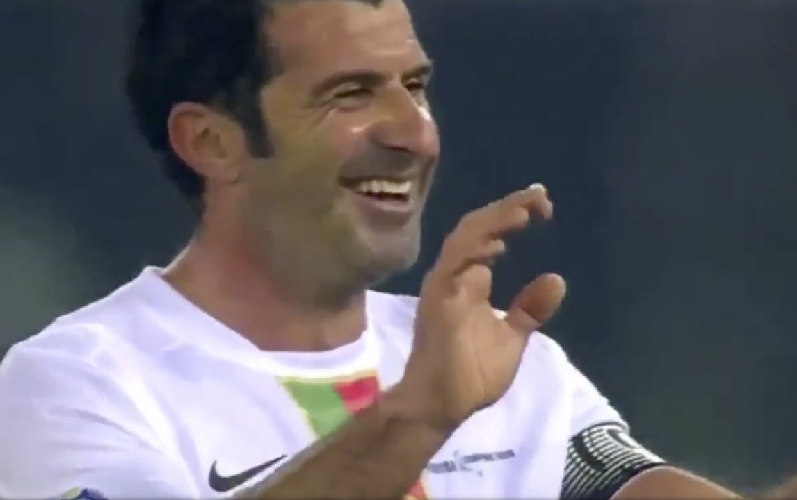 Luis Figo Volley Goal - Football Champions Tour Team vs Kuwait All-Star