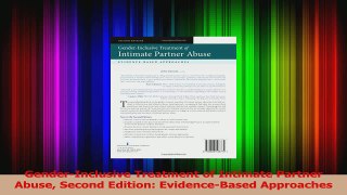 PDF Download  GenderInclusive Treatment of Intimate Partner Abuse Second Edition EvidenceBased Read Full Ebook