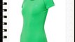 Sportkind girls and ladies capsleeve t-shirt for tennis / running / training in green Size