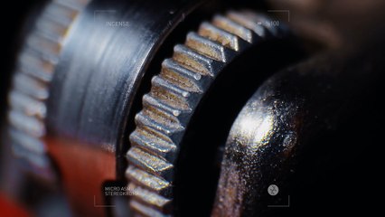 Vidéo Macro d'un baton d'encens qui brûle. Magique