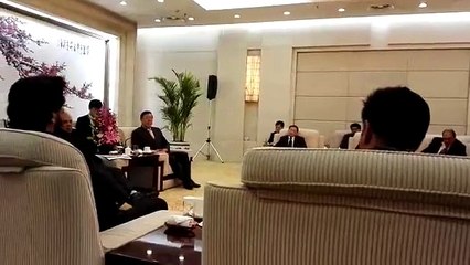 Jahanara Wattoo made speech at the meeting with Chinese Minister Li-Jun