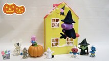 Play Doh Peppa Pig Dress Up as Flying Wicked Witch Halloween Costumes 2015 Smurfs & Mickey Mouse
