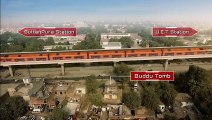 Orange Line Train Metro Lahore video shows track