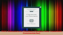 Read  TNTC Colossians  Philemon Tyndale New Testament Commentaries PDF Online