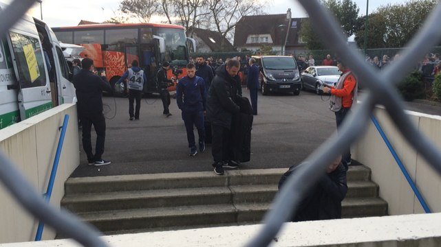 L'arrivée des deux équipes