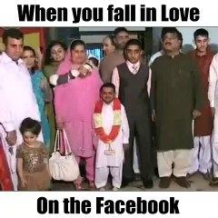 This is what happens when you fall in love on the facebook.