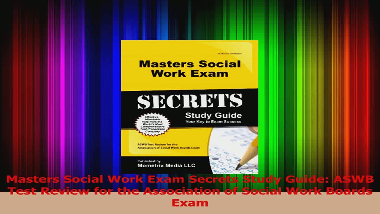 Masters Social Work Exam Secrets Study Guide ASWB Test Review for the Association of Read Online