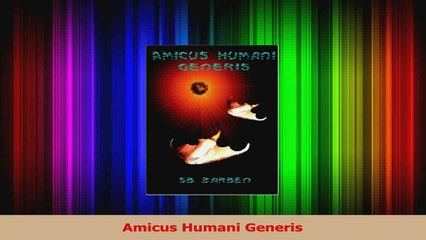 PDF Download  Amicus Humani Generis PDF Full Ebook