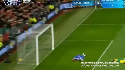 Goal Cameron Jerome - Manchester United 0 - 1 Norwich 19.12.2015 HD