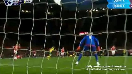 Cameron Jerome 0:1 | Manchester United v. Norwich 19.12.2015 HD