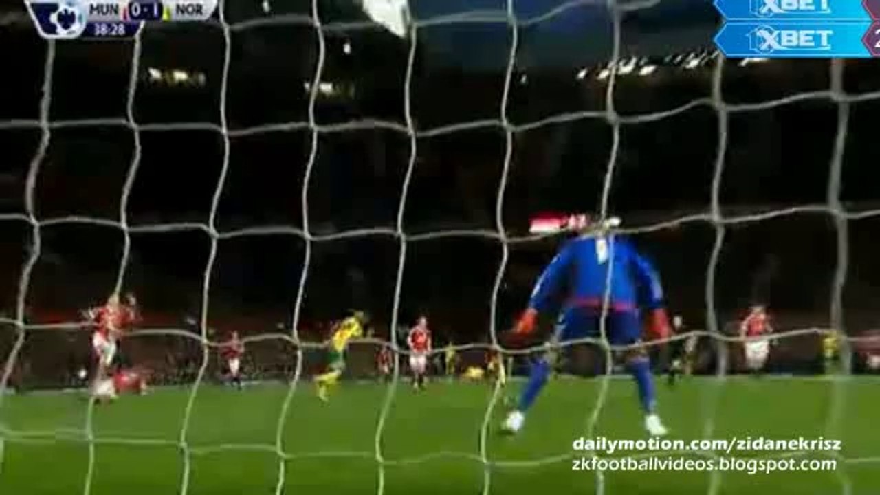 Cameron Jerome 0:1 | Manchester United v. Norwich 19.12.2015 HD
