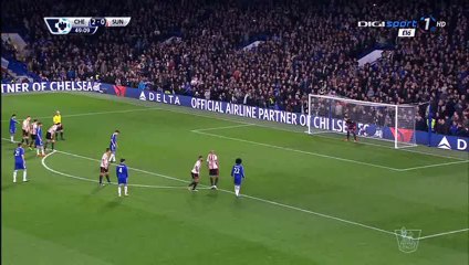 Oscar dos Santos Goal - Chelsea 3-0 Sunderland - 19-12-2015