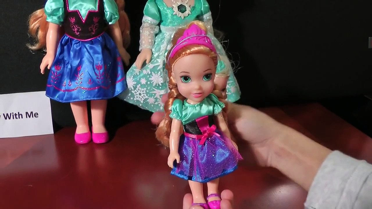 baby Elsa doll Elsa and Anna from Frozen toddler toy dolls presentation  review princesa - Dailymotion Video