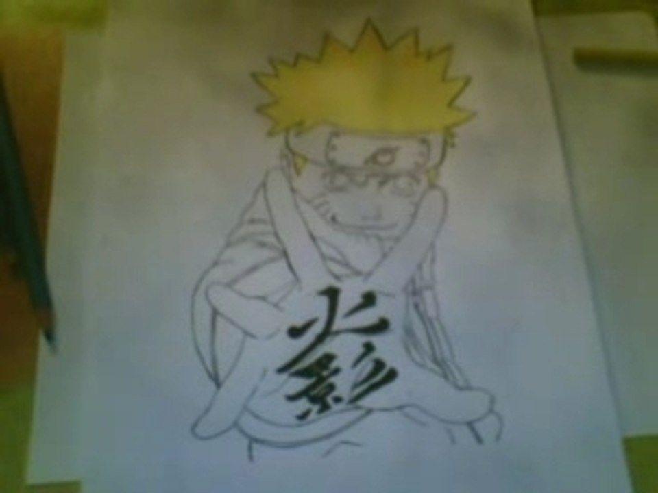 Progression du dessin de Naruto!!!