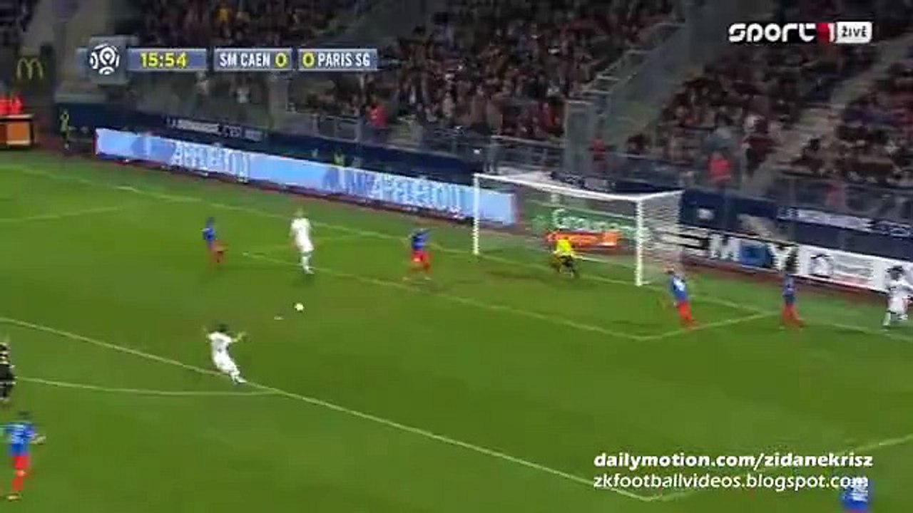 Ángel Di María Goal - Caen 0 - 1 PSG 19.12.2015 HD