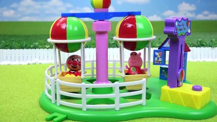 アンパンマン 遊園地で遊ぼう♪ Peppa Pig Balloon Ride Playset.mp4