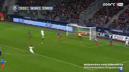 Ángel Di María Goal - Caen 0 - 1 PSG 19.12.2015 HD