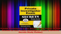 Private Investigator Exam Secrets Study Guide PI Test Review for the Private Investigator Download