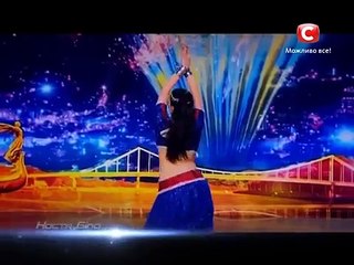 Charming Ukrainian girl performs Bollywood dance on Ukraine’s got talent