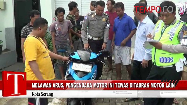 Melawan Arus, Pengendara Motor Ini Ditabrak Motor Lain
