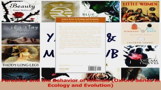 PDF Download  Parasites and the Behavior of Animals Oxford Series in Ecology and Evolution Read Online
