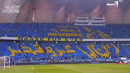 لقطه كامله (  تيفو النصر ) عز وفخر  تعليق عامرعبدالله