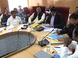 Mehsana Collector at Review Meeting