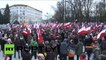 A Varsovie, les Polonais manifestent «pour la démocratie»