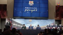 Entrenament de la selecció de Penyes del FC Barcelona