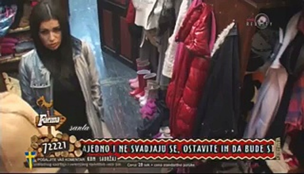 Farma 6/Tamara Haos Napravila Jeleni Golubovic u Štali /19/12/2015