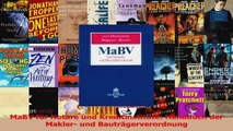 Download  MaBV für Notare und Kreditinstitute Handbuch der Makler und Bauträgerverordnung Ebook Frei