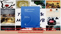 The Value Creating Board Corporate Governance and Organizational Behaviour Routledge Read Online