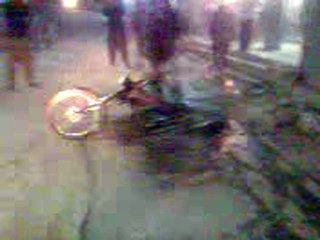 Funny motorcycle crash in PNLN jalsa Rawalpindi/Islamabad