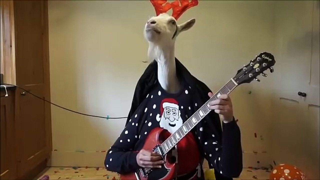 Коза свири на китара