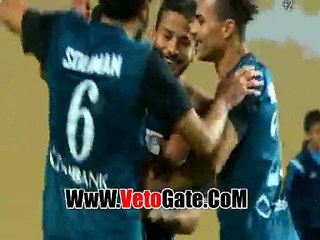 الهدف الثالث انبى فى مرمى المقاولون العرب