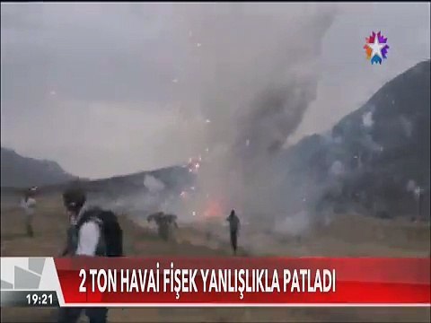 2 ton kaçak havai fişek kazara patlayınca gazeteciler böyle kaçıştı
